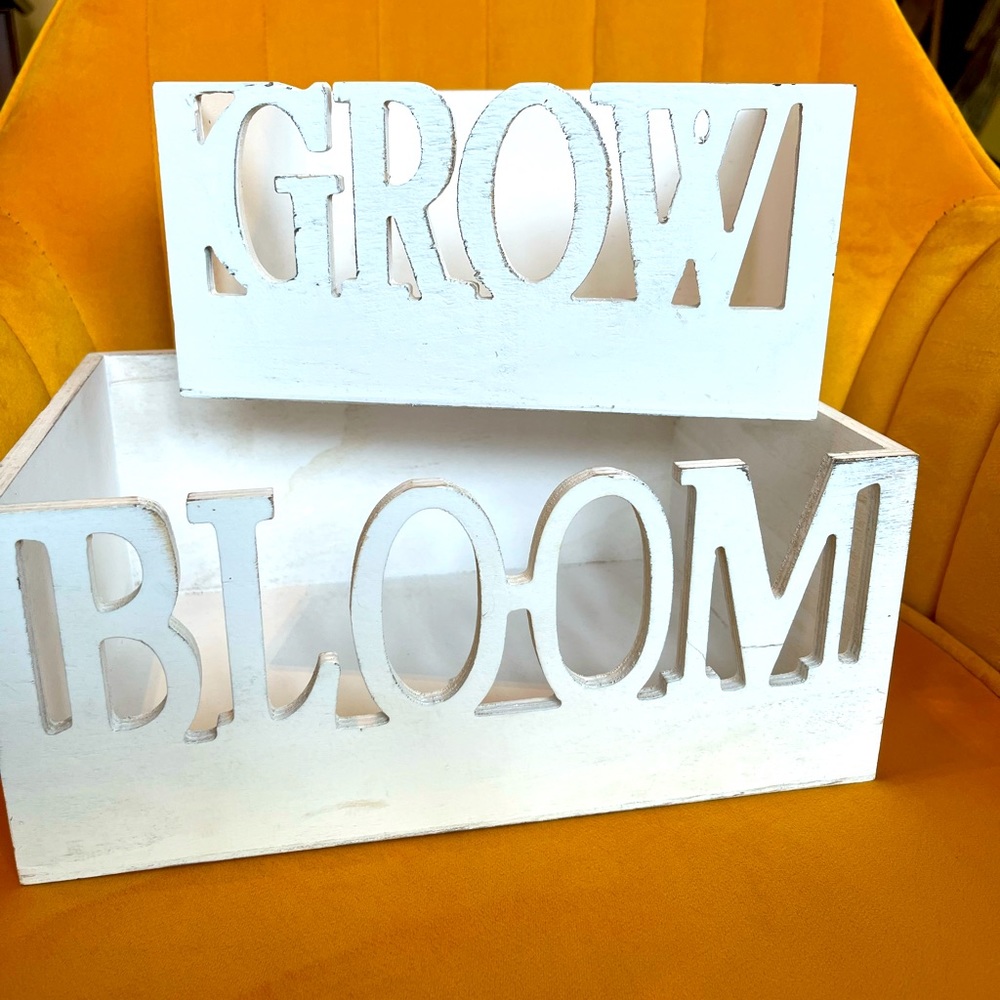 Cute wooden planters!